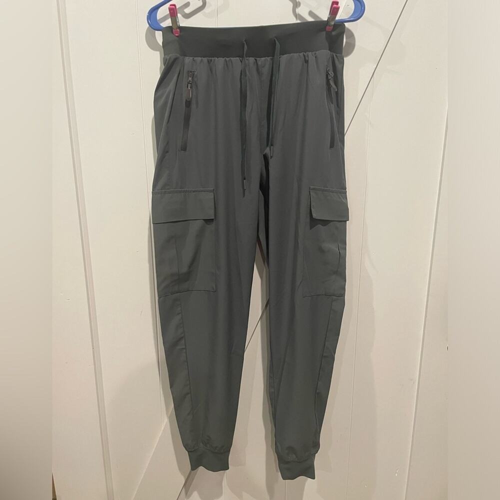 Libin Joggers Pants Gray Women's Medium Cargo Pocket Athleisure Outdoor Amazon